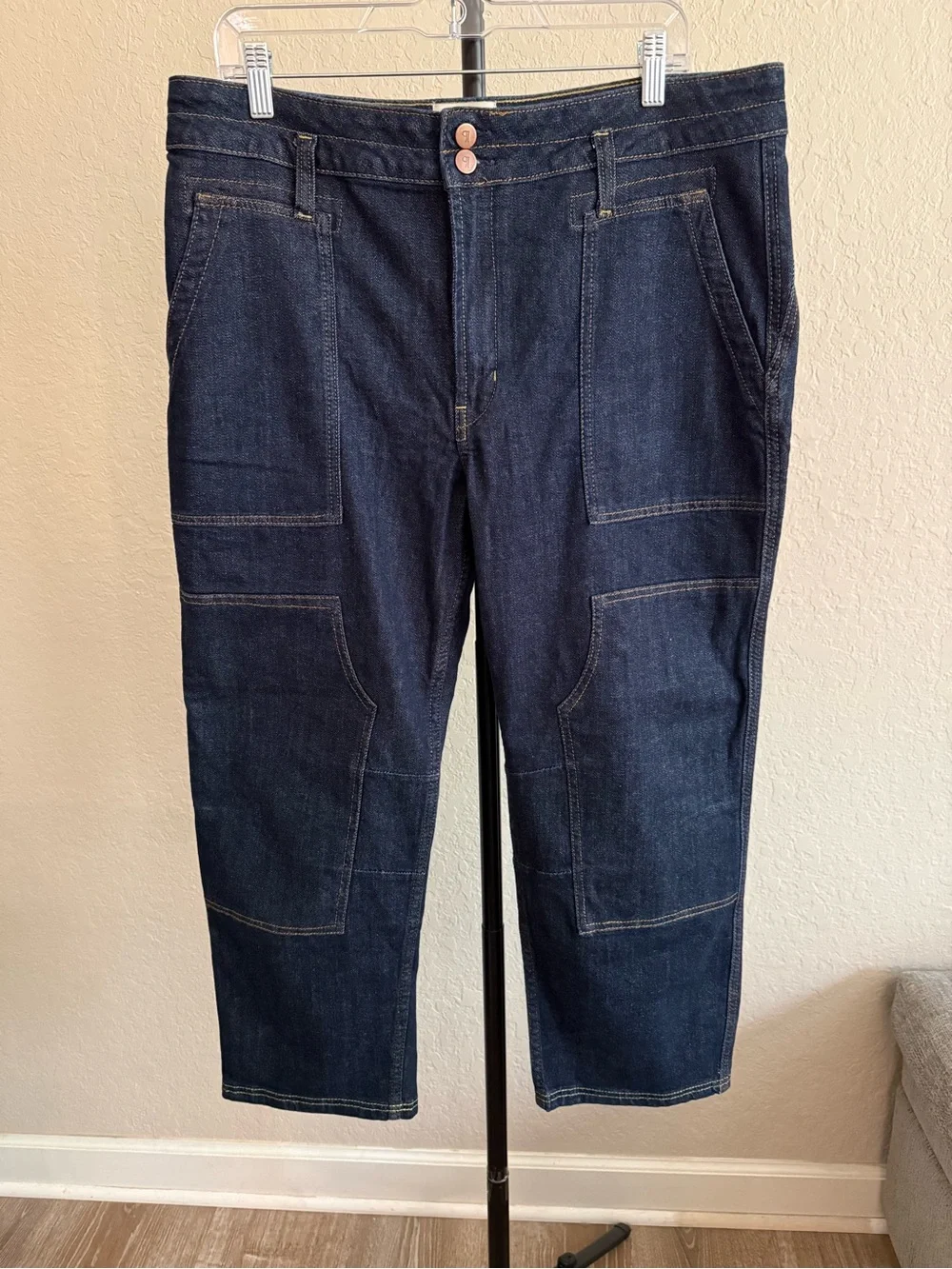 Pilcro Anthropologie Wanderer Mid-Rise Relaxed Jeans - 33P - NWOT